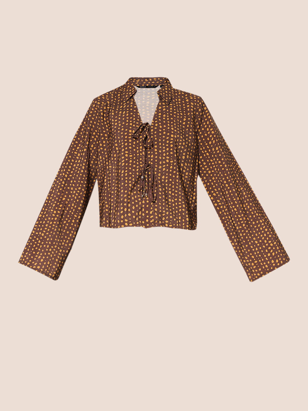 Dark Brown Printed Shirt