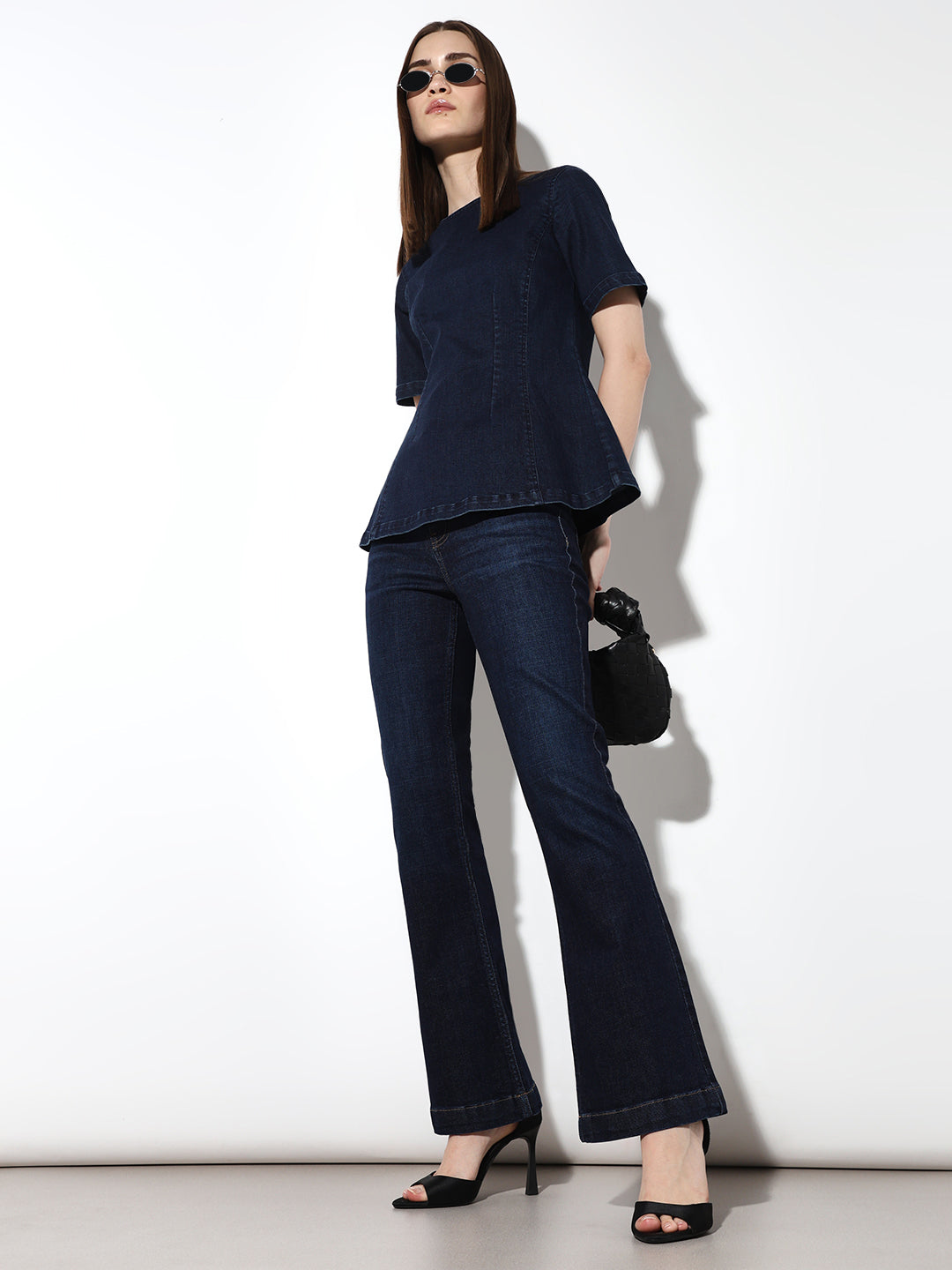 Dark Blue Flared Jeans