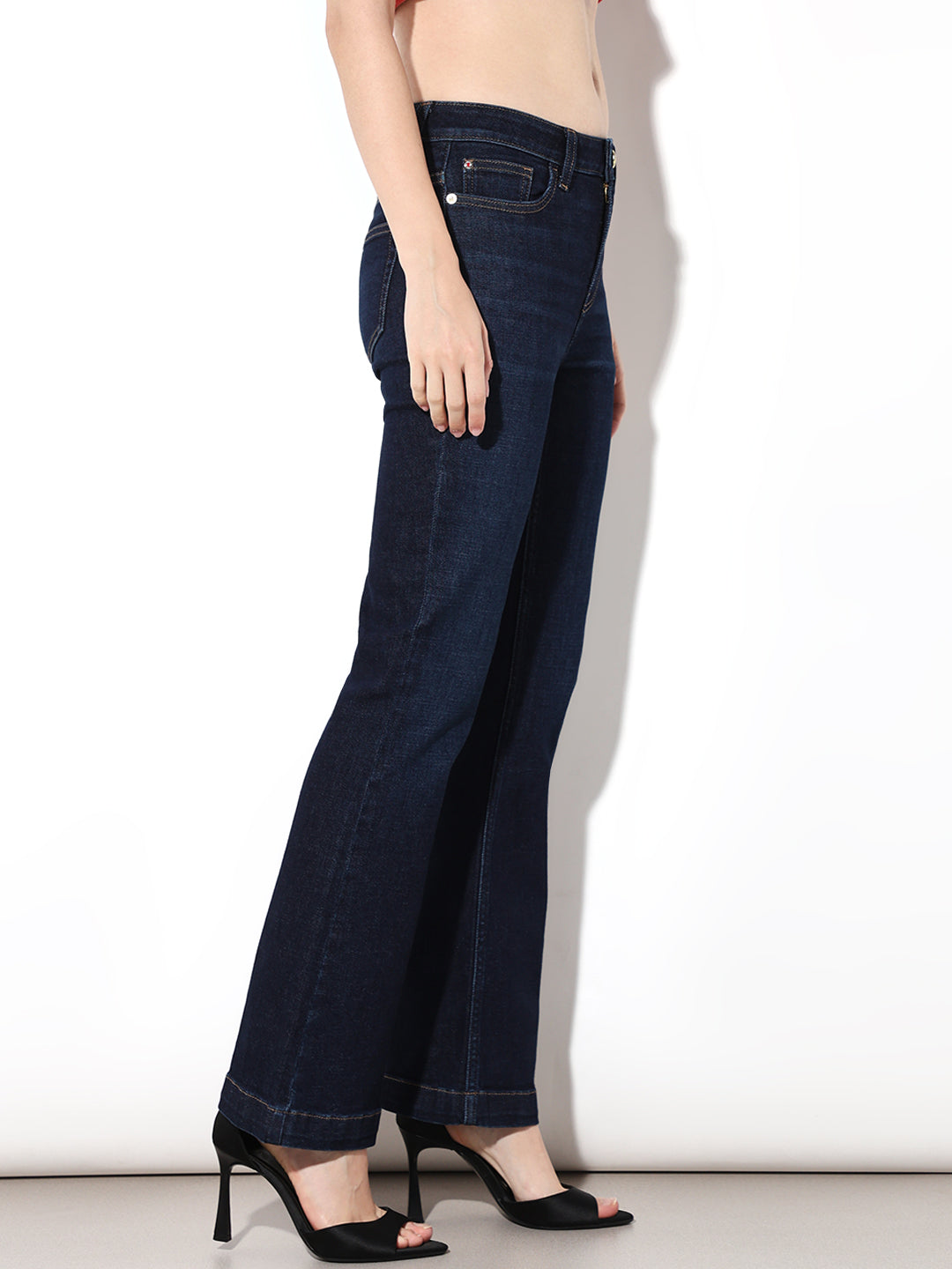 Dark Blue Flared Jeans