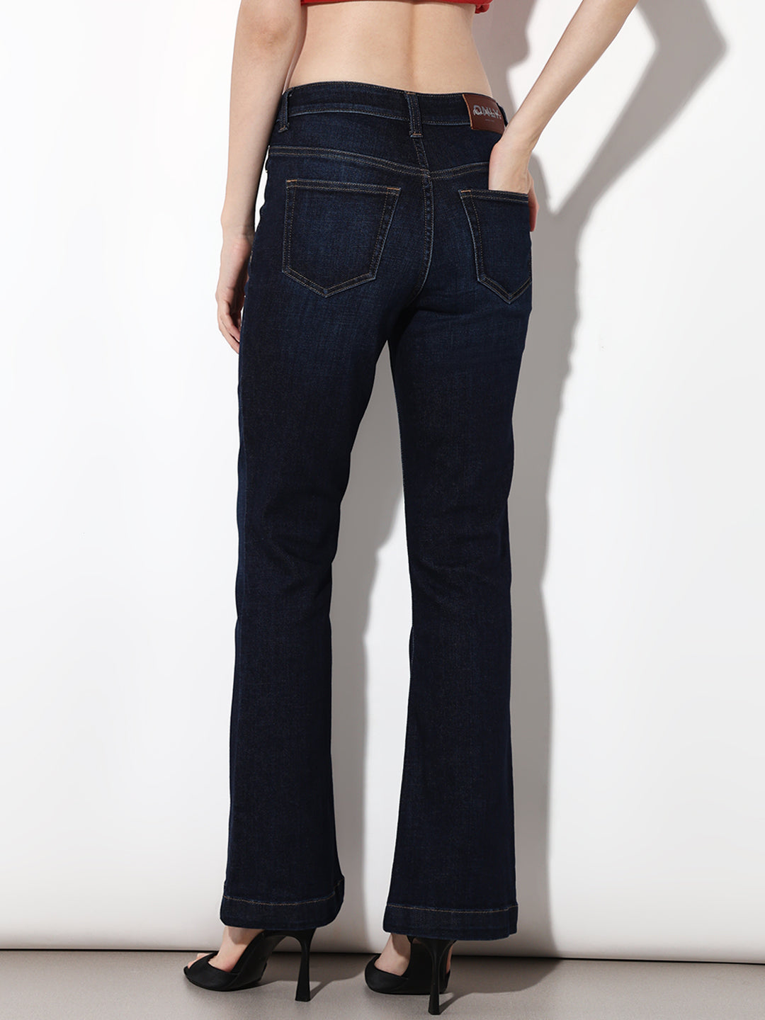 Dark Blue Flared Jeans