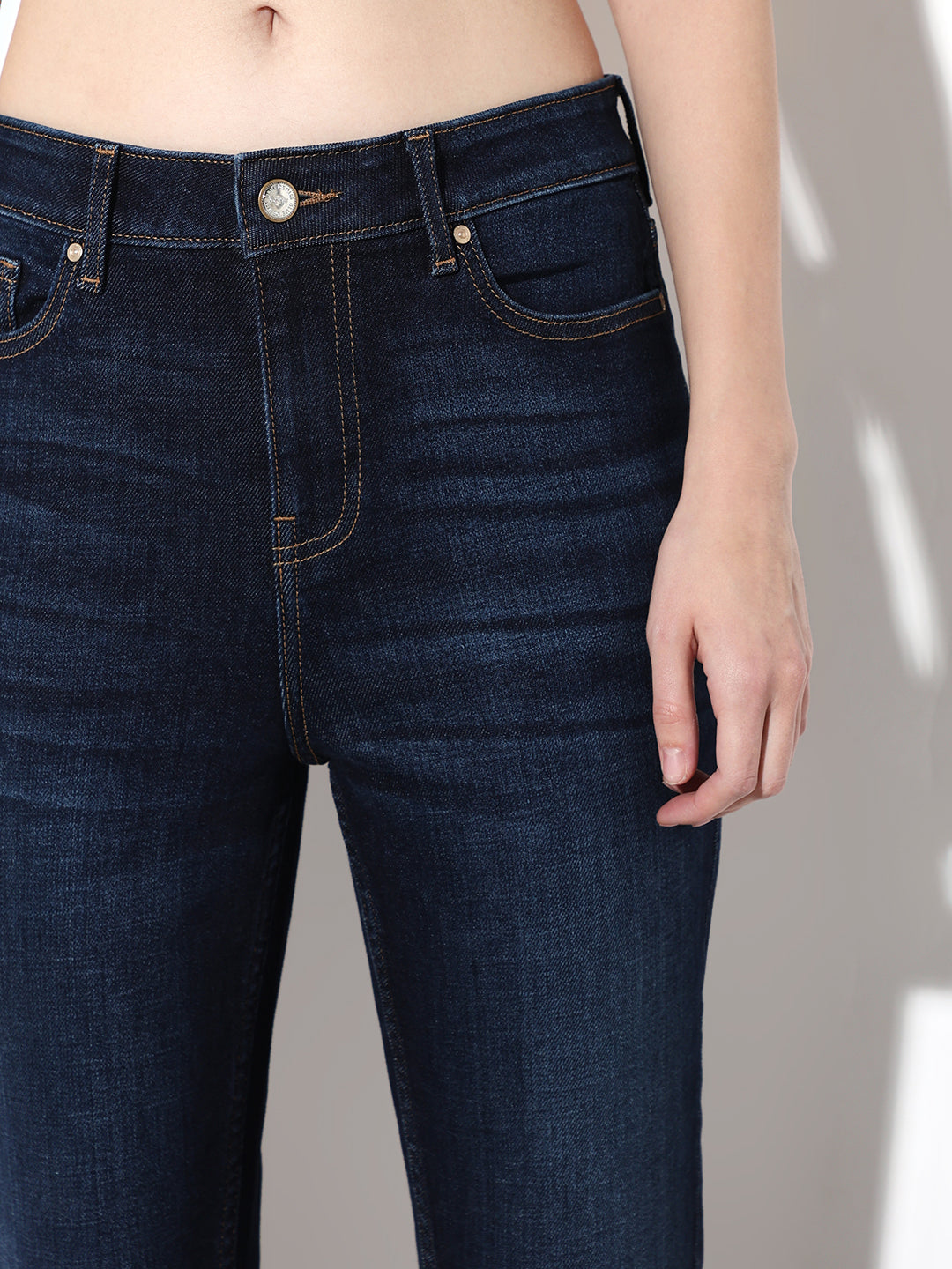 Dark Blue High Rise Skinny Jeans