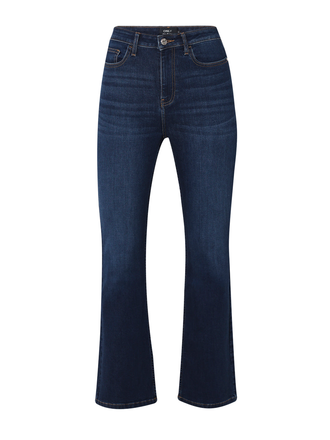 Blue High Rise Flared Jeans