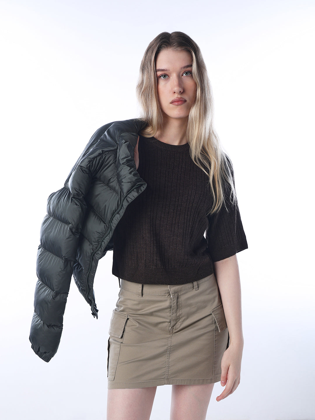 Fine-Knit O-Neck Pullover