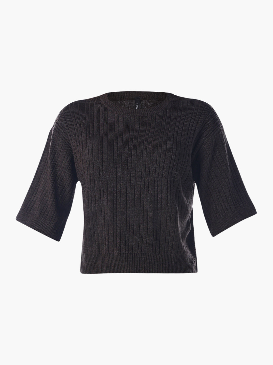 Fine-Knit O-Neck Pullover