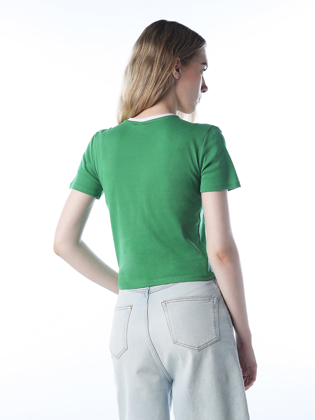 Short Text Print T-shirt