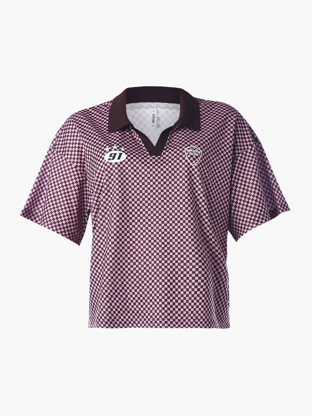 Drop Shoulder Printed Jersey Polo