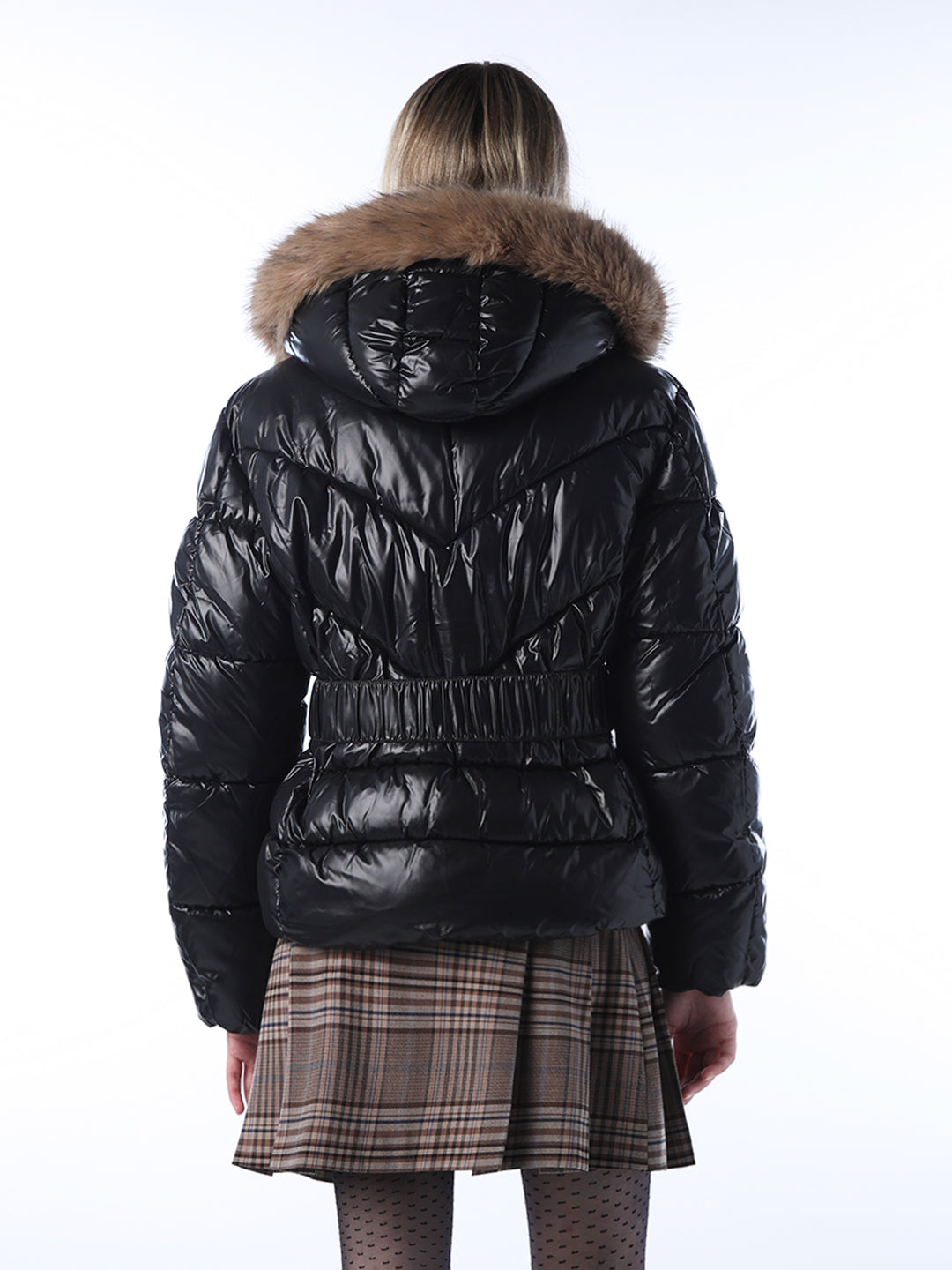 Faux Fur Hooded Puffer Jacket