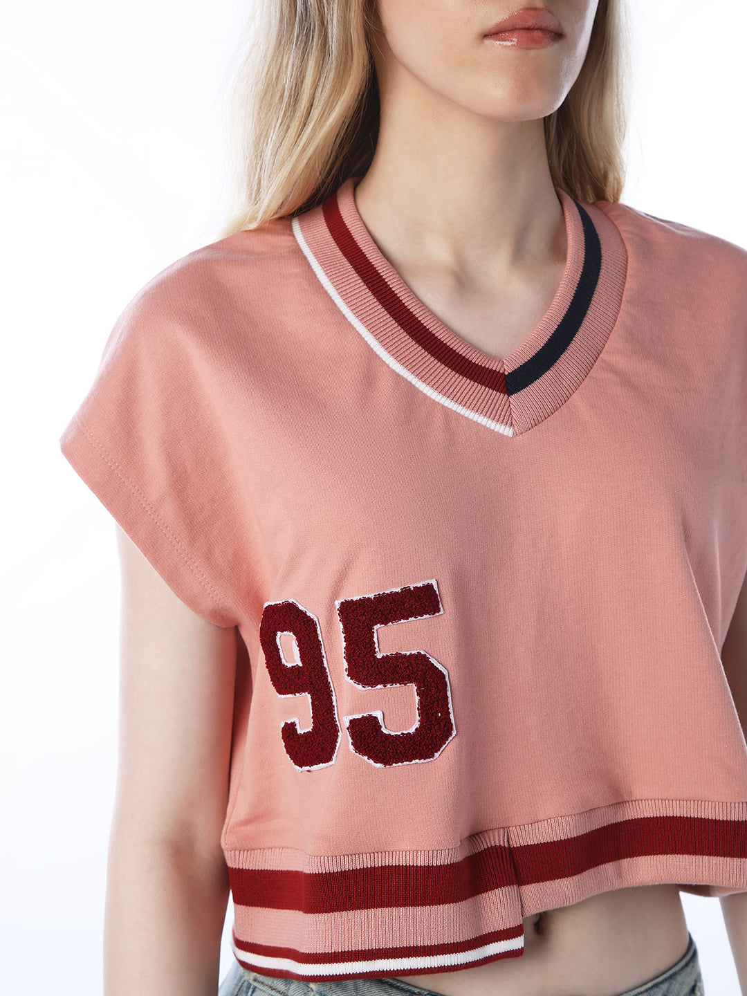 Varsity Cropped Sweatshirt