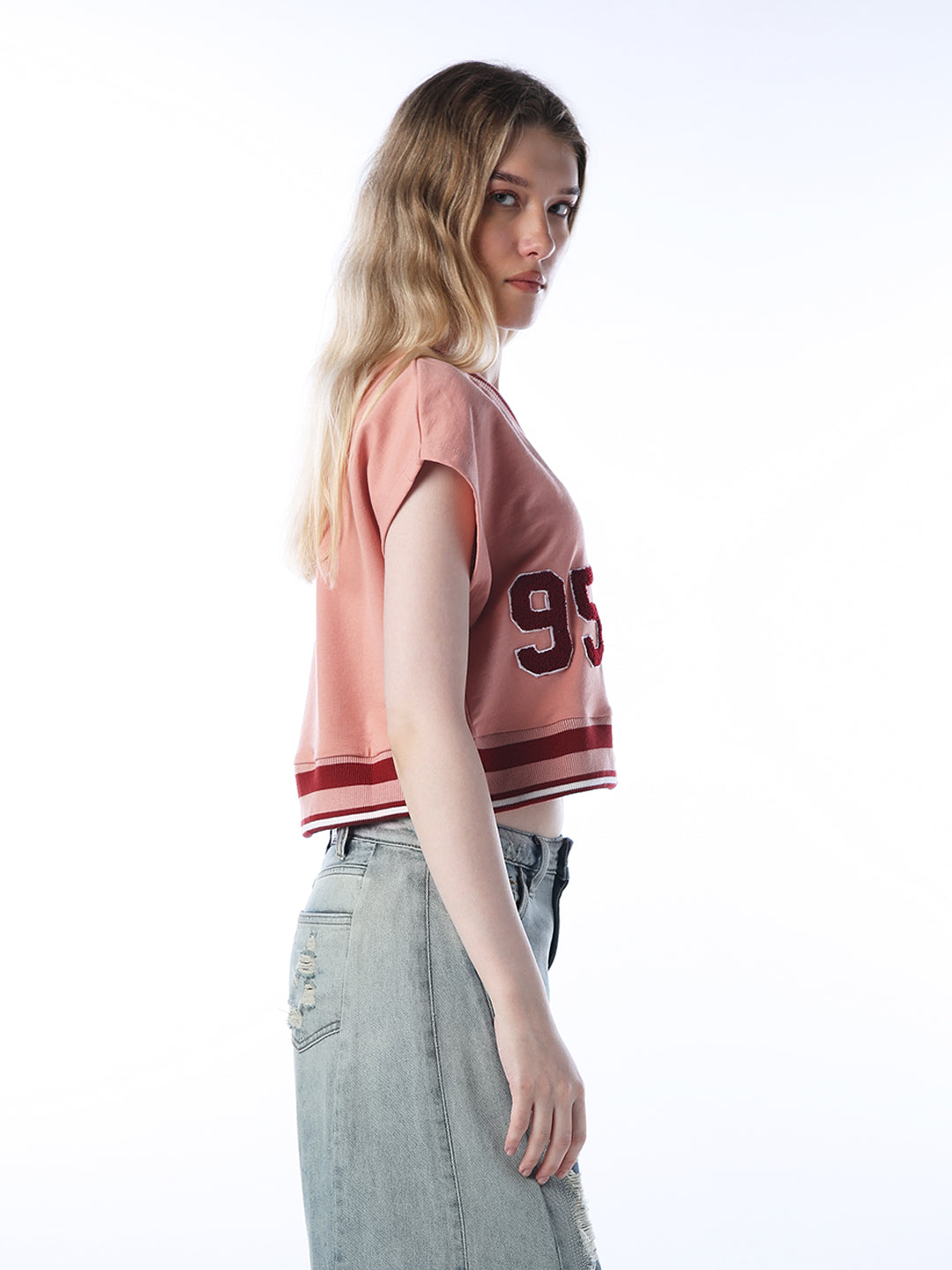 Varsity Cropped Sweatshirt