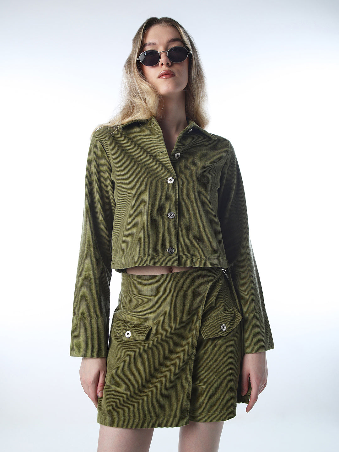 Green Corduroy Shirt