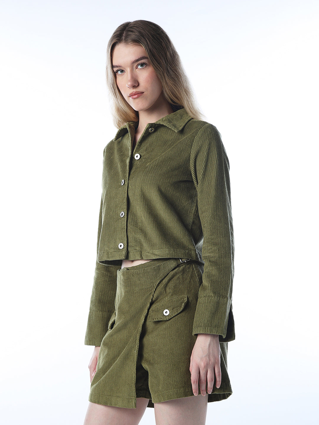 Green Corduroy Shirt