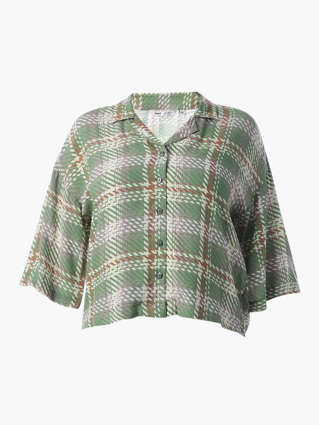 Green Cropped Resort Shirt