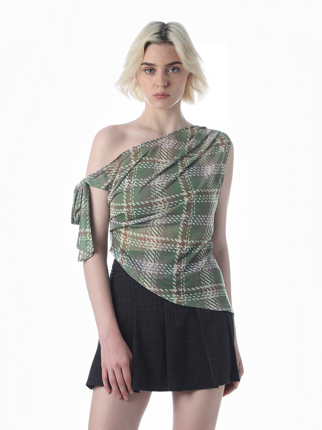 Green Layered Bodice Top