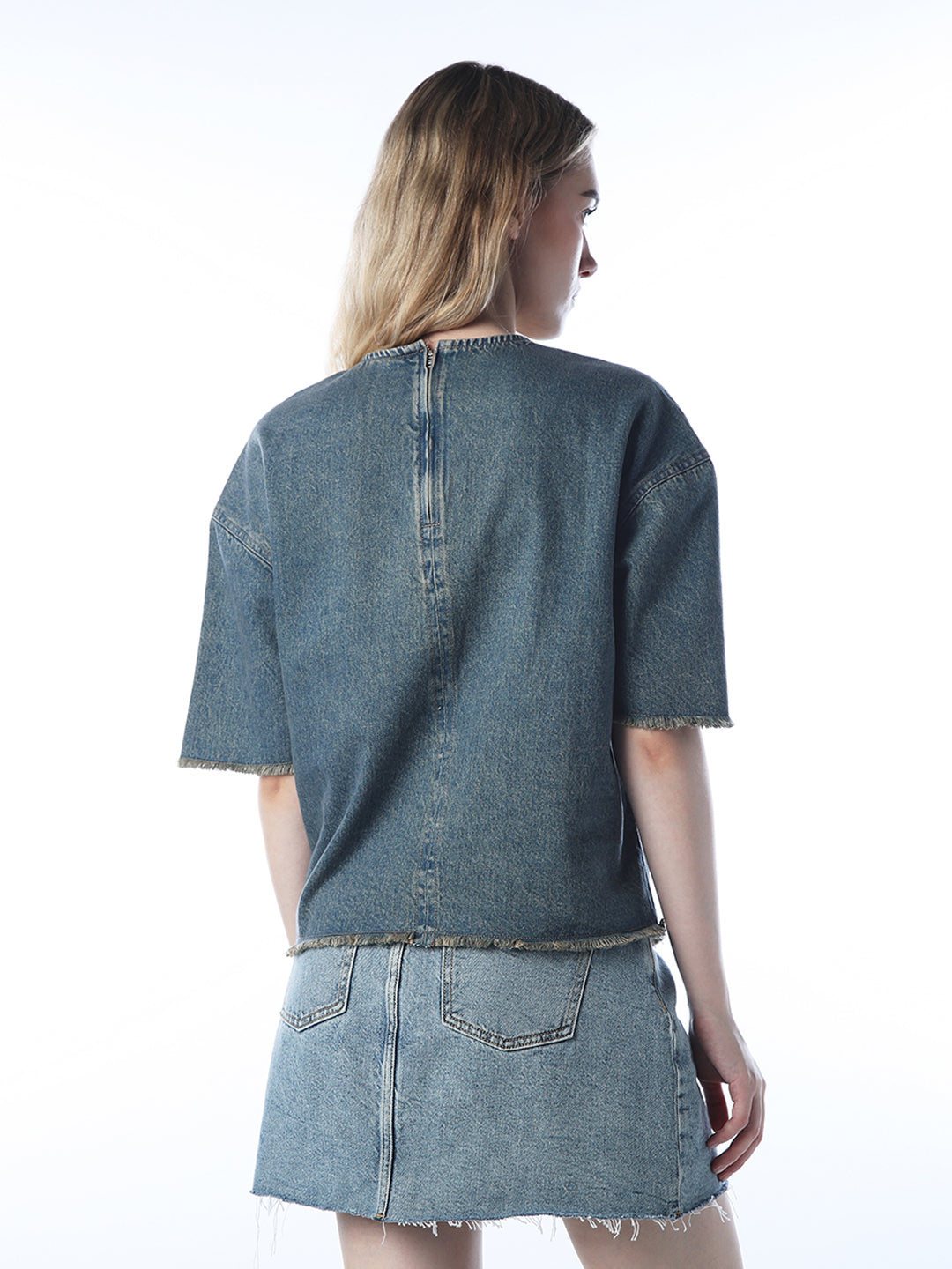Vintage Washed Denim Top