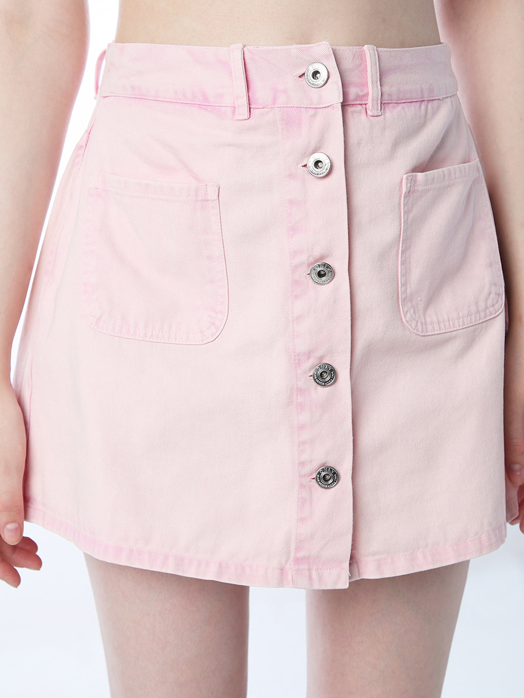 Vintage Washed Denim Skort