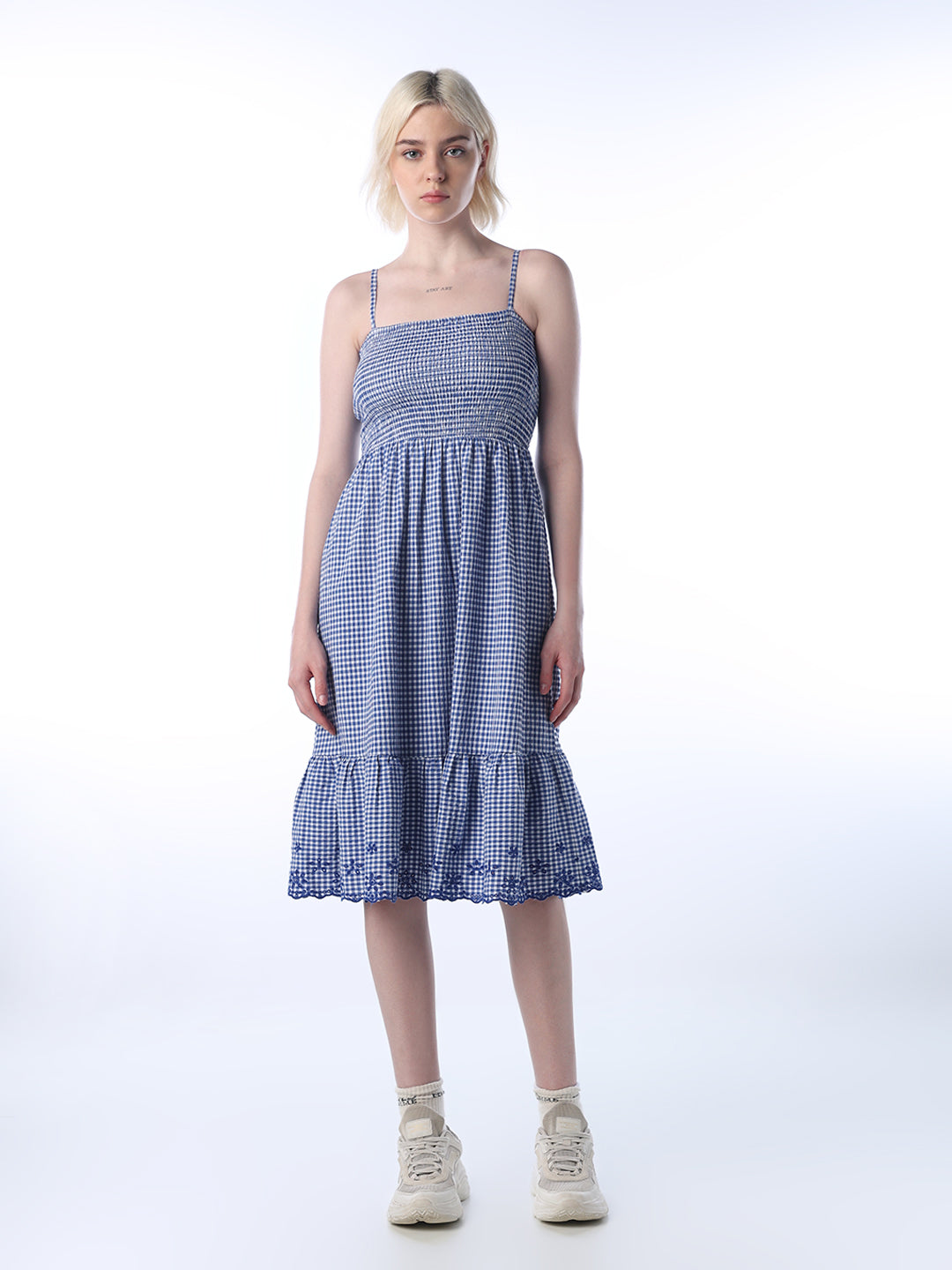 Smocked Strappy Dress