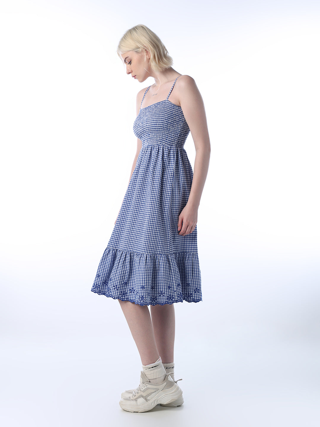 Smocked Strappy Dress