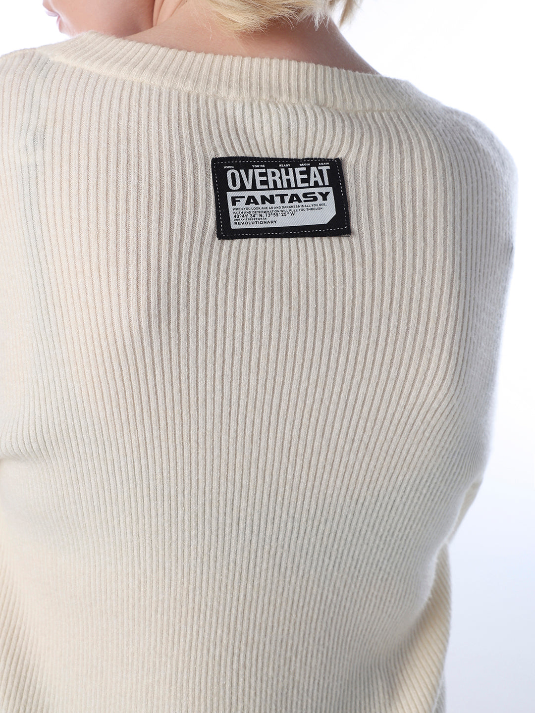 Printed Fine-Knit Pullover