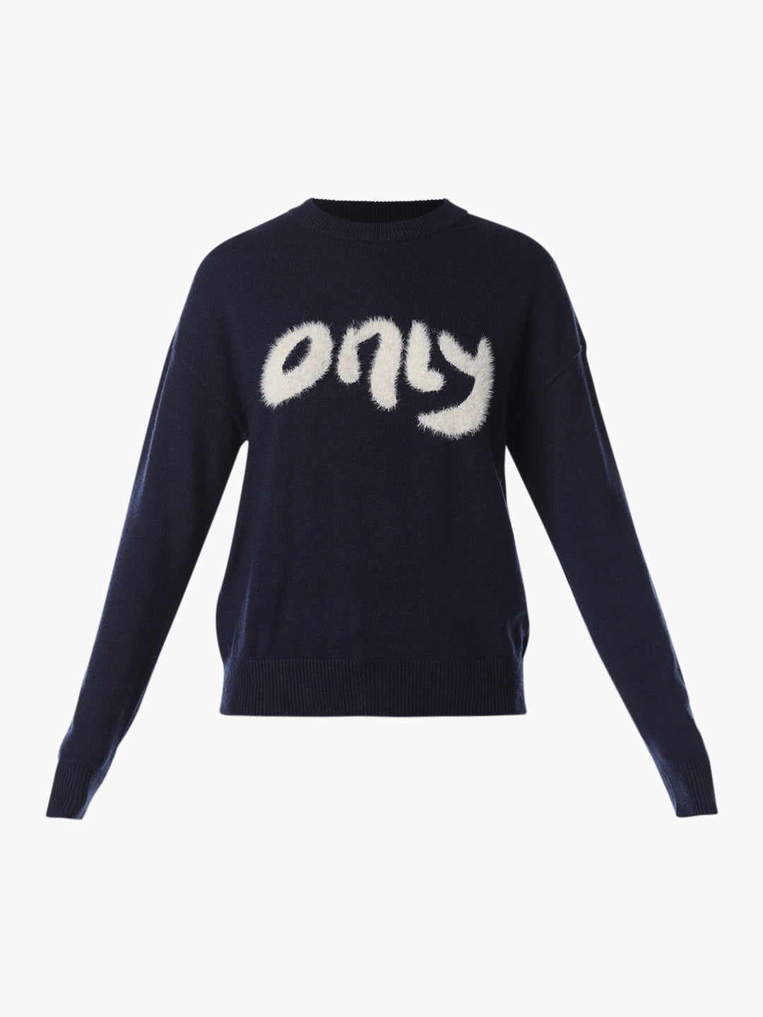 Navy Blue Fine Knit Pullover