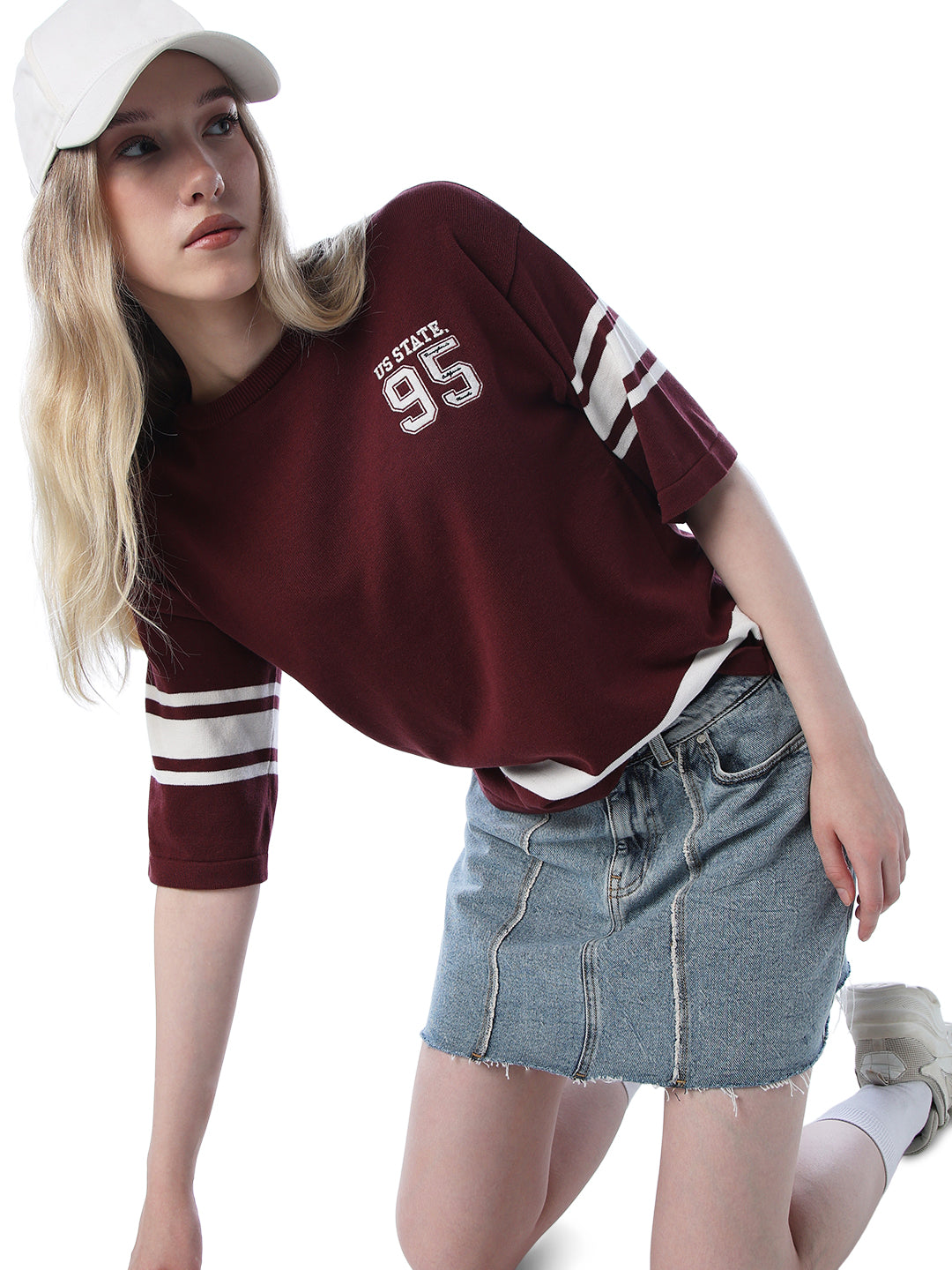 Varsity Knitted Cotton Pullover