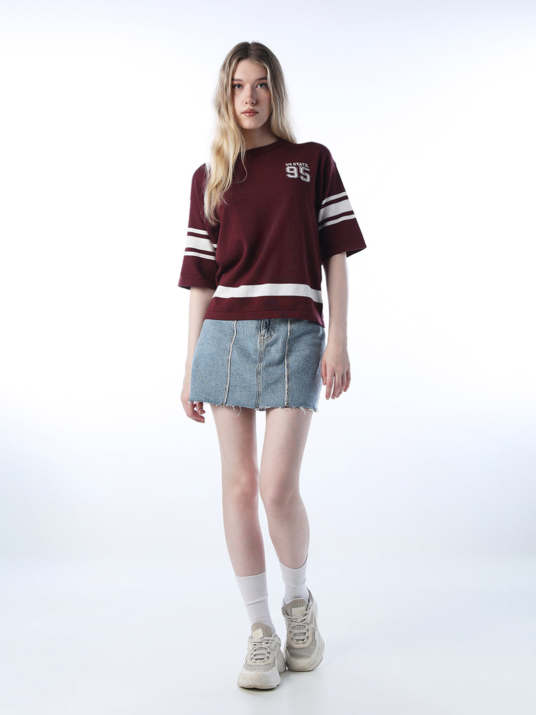Varsity Knitted Cotton Pullover