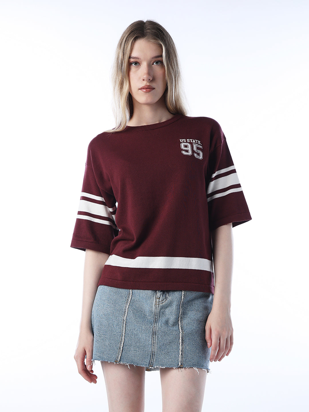Varsity Knitted Cotton Pullover