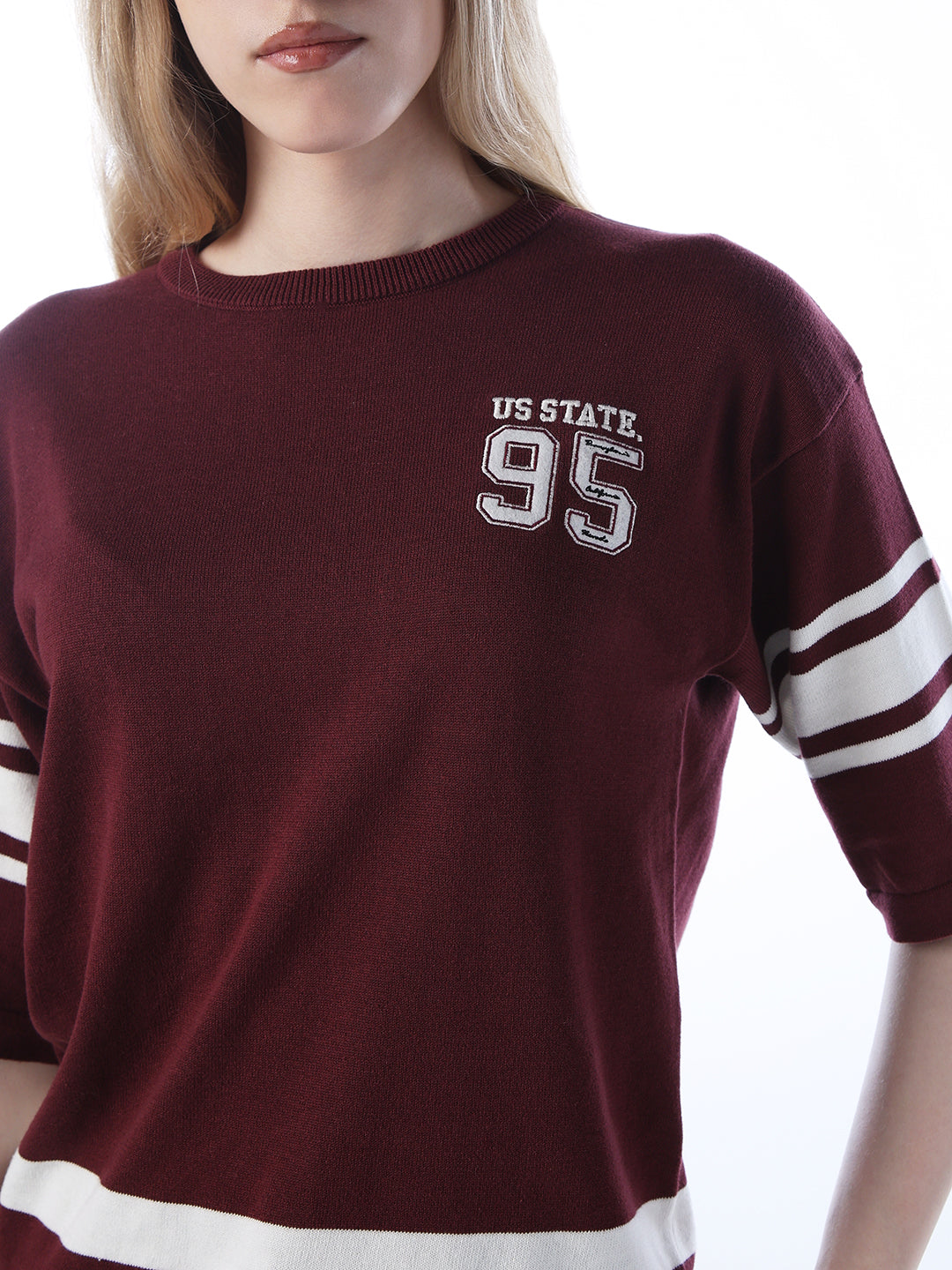 Varsity Knitted Cotton Pullover