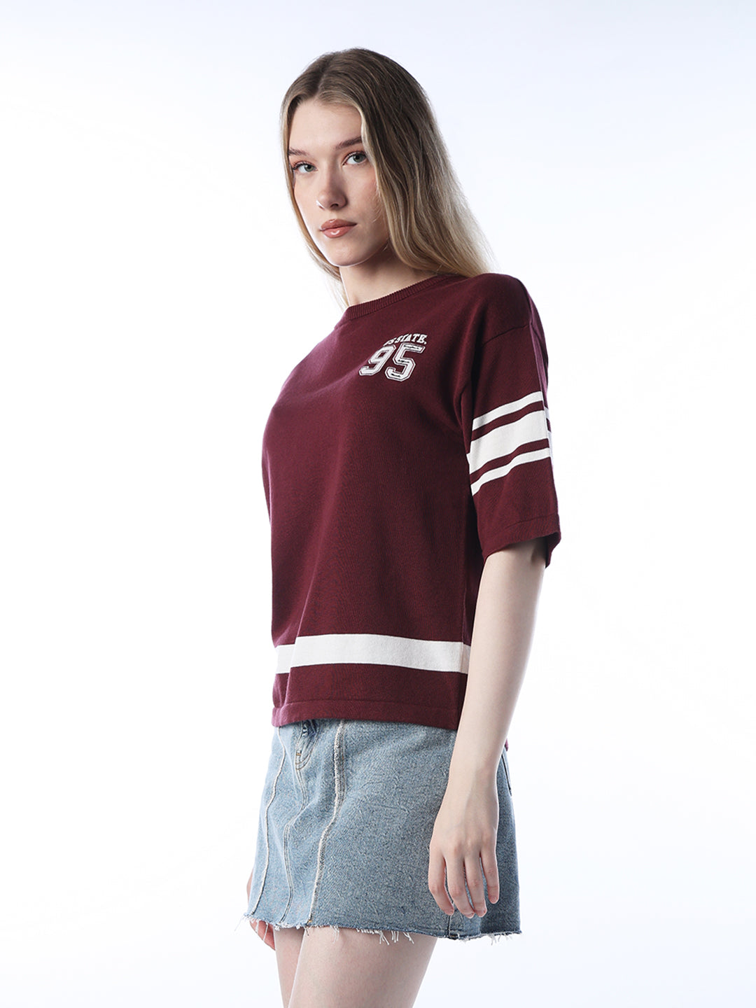 Varsity Knitted Cotton Pullover