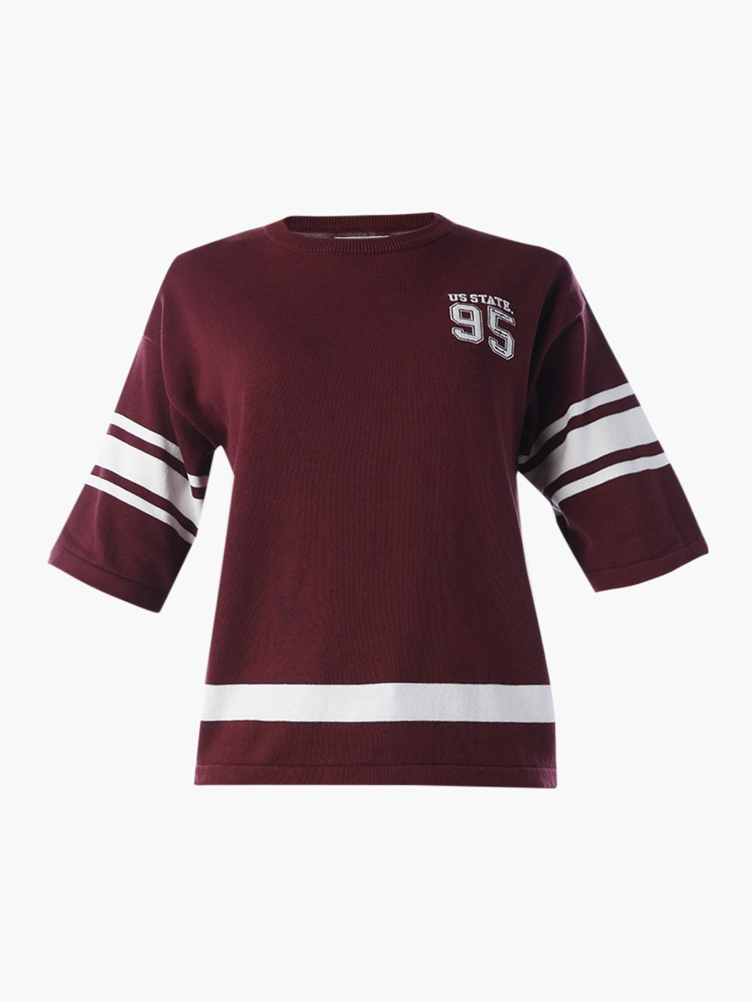 Varsity Knitted Cotton Pullover
