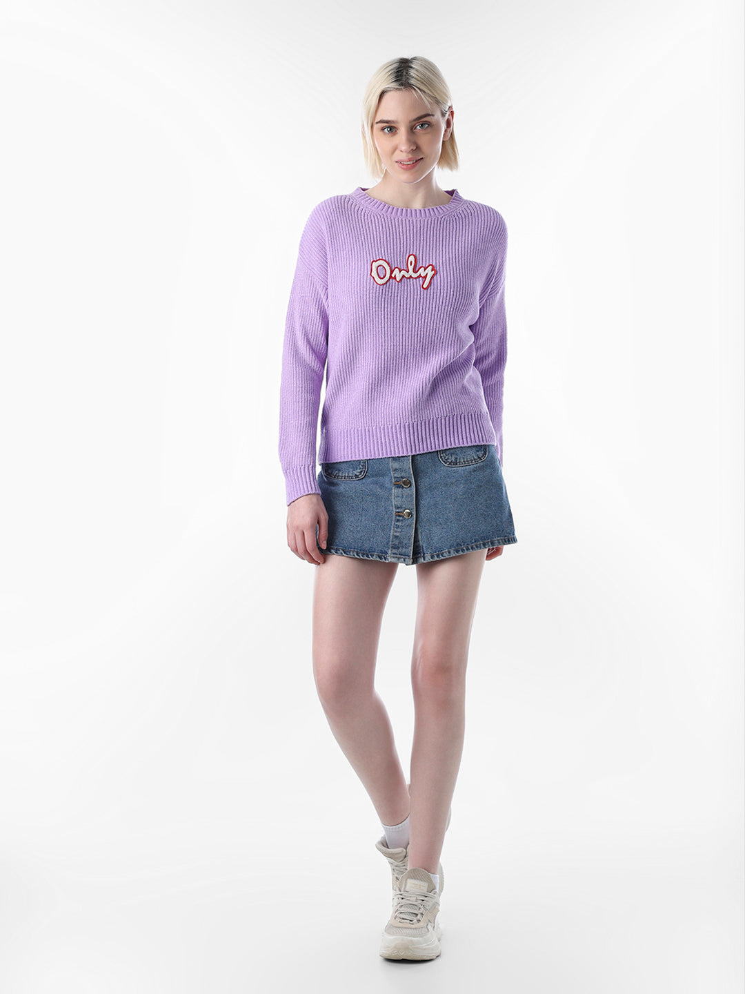 Purple Knitted Pullover