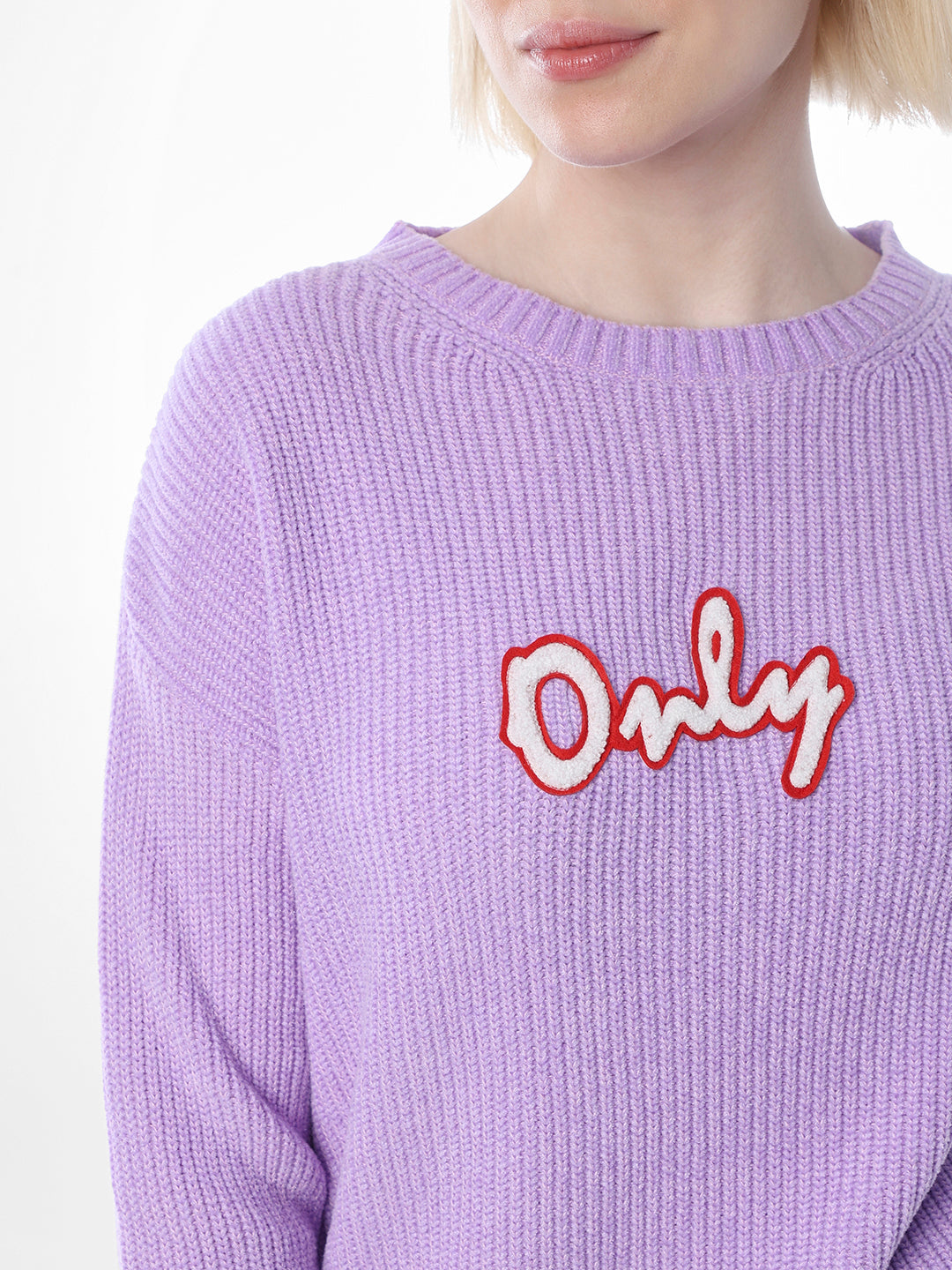 Purple Knitted Pullover