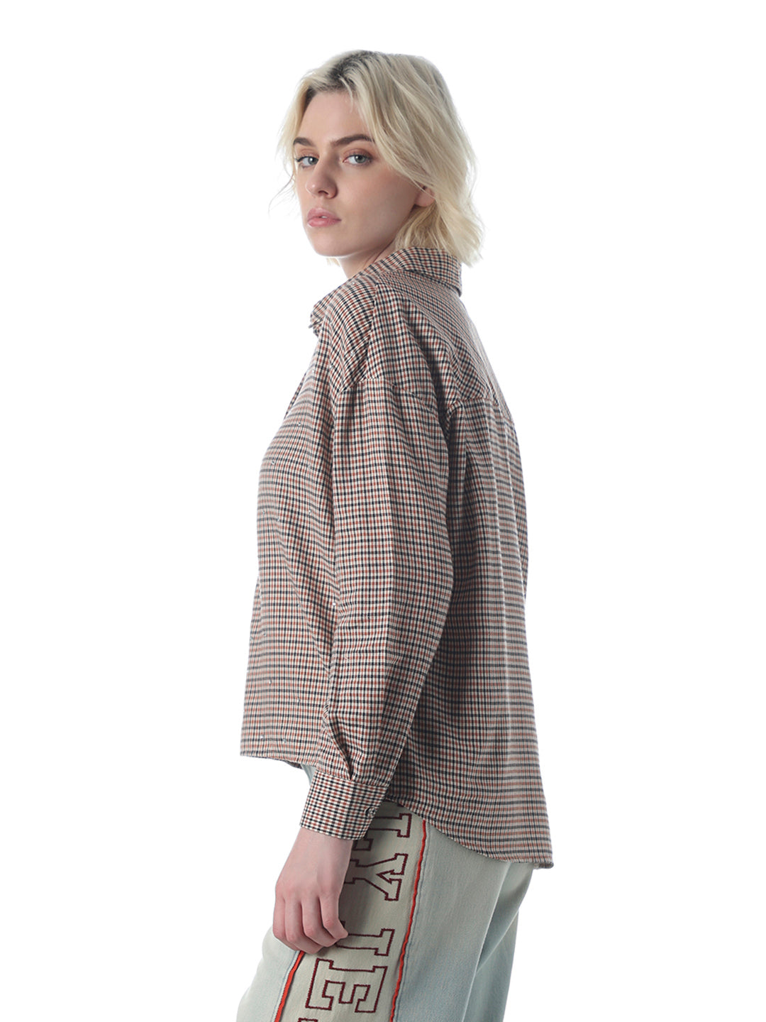 Multi-Colour Rhinestone Detail Shirt