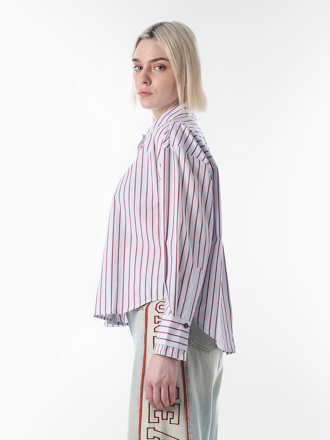 White Striped Cotton Shirt