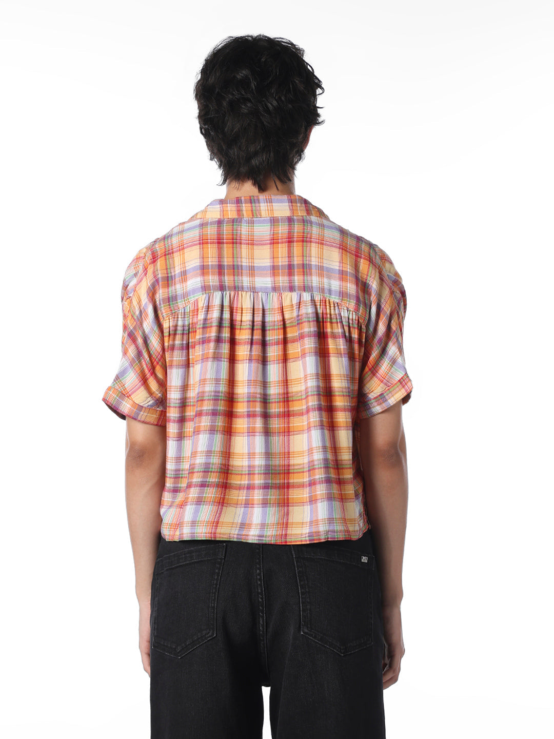 Multi-Colour Check Boxy Fit Shirt