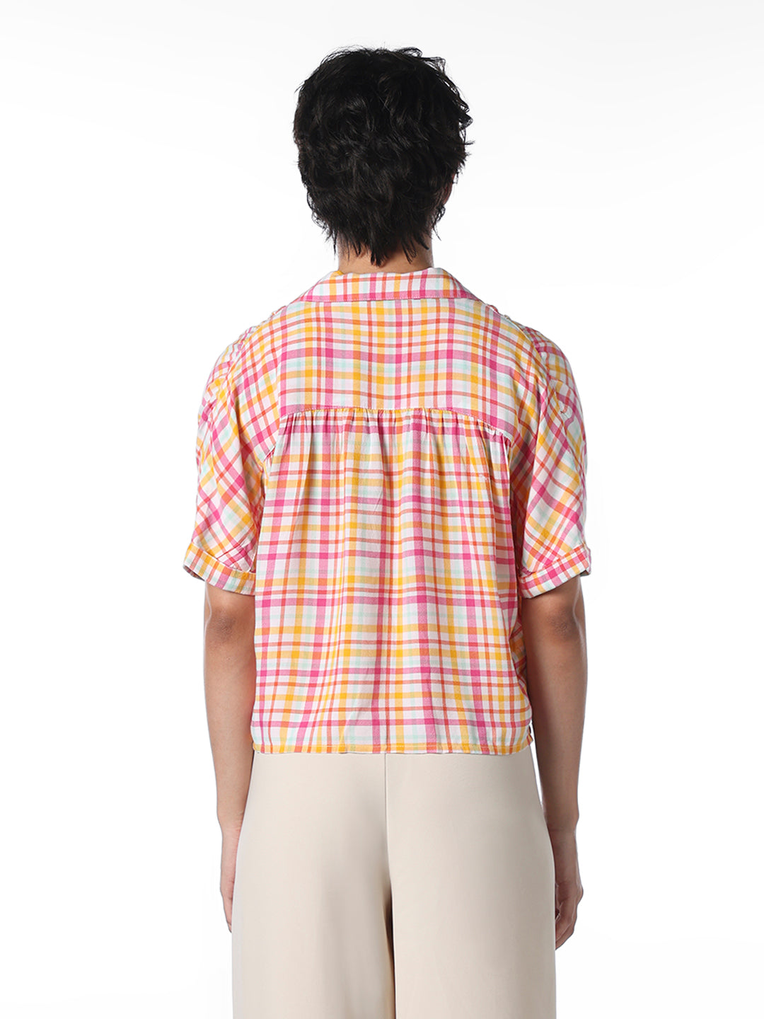 Multi-Colour Check Boxy Fit Shirt