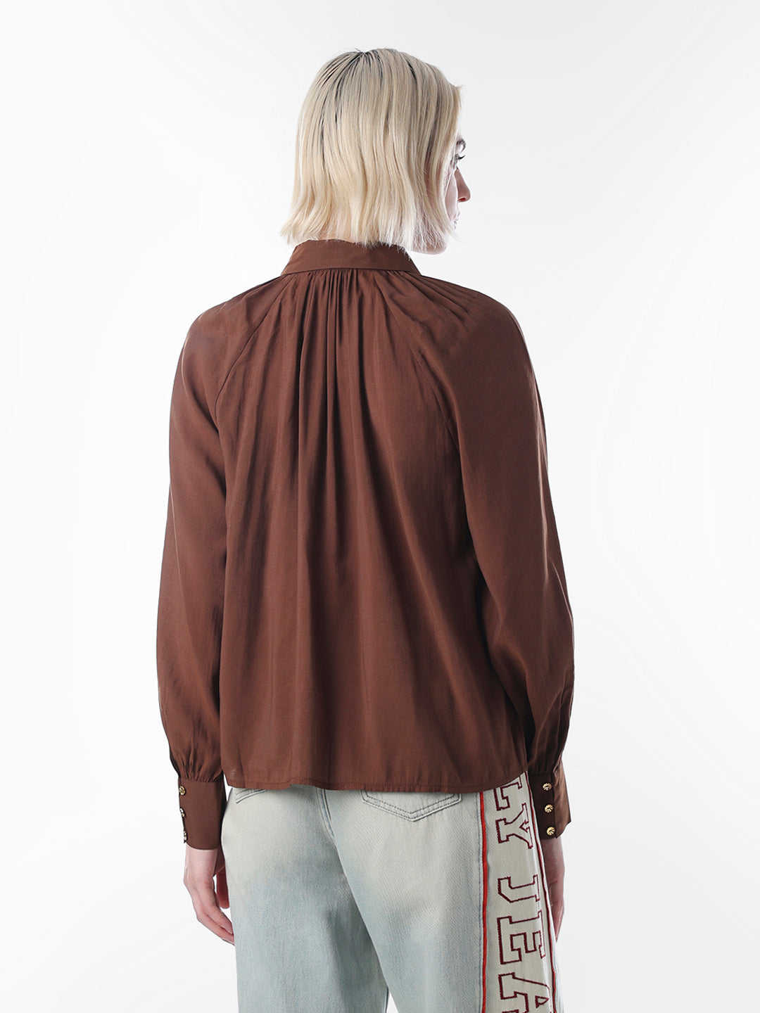 Dark Brown Regular Fit Shirt