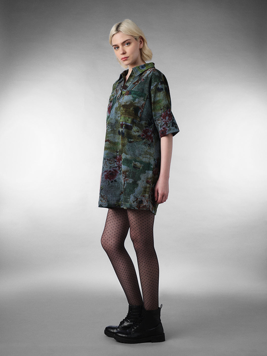 Denim SpongeBob Printed Dress