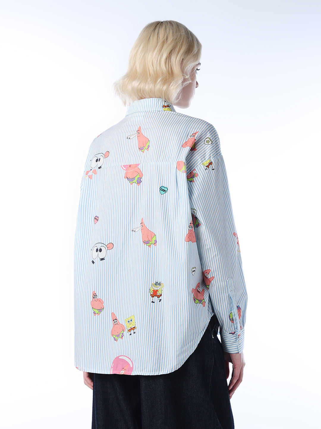 SpongeBob Printed Striped Shirt