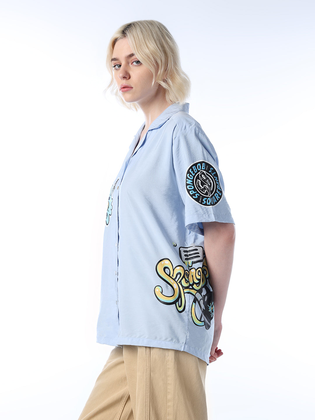 SpongeBob Printed Oversized Shirt