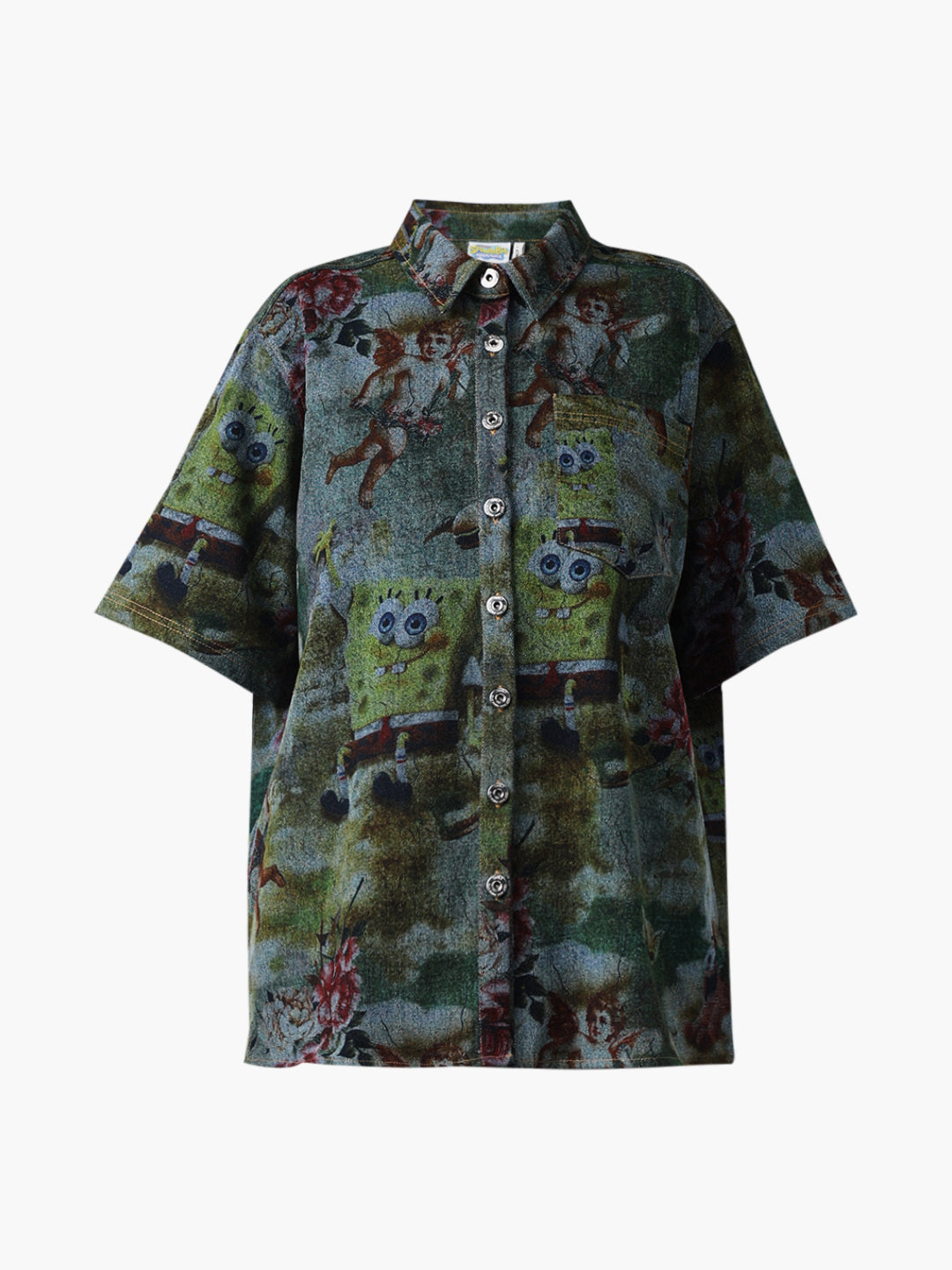 Denim SpongeBob Oversized Shirt