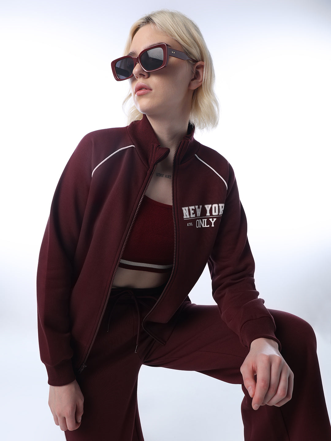 Varsity Bomber Sweat-Jacket