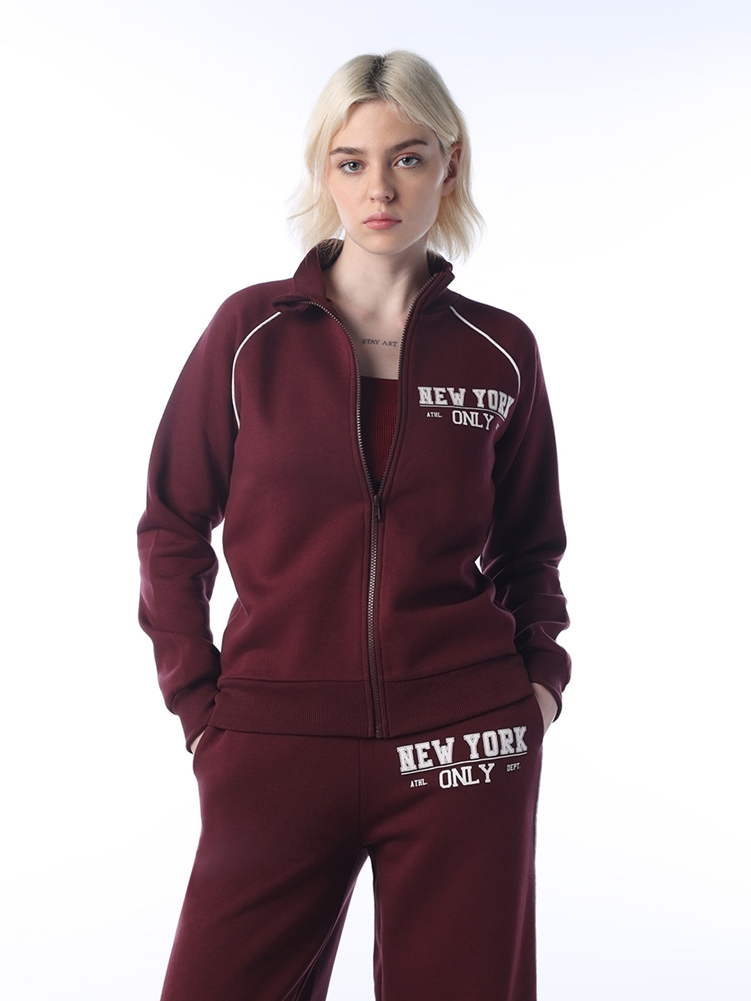 Varsity Bomber Sweat-Jacket