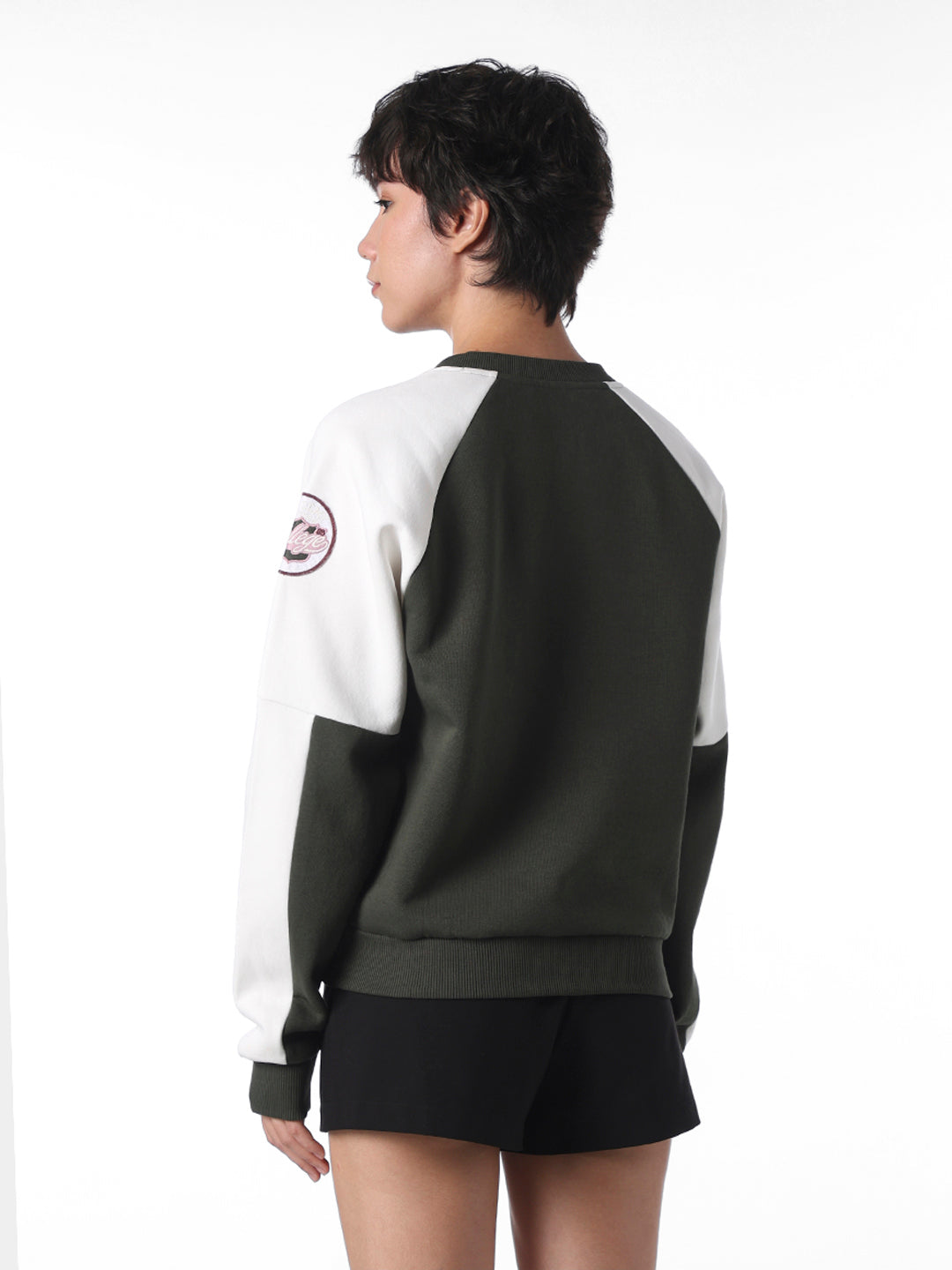 Green Printed Sweatshirt