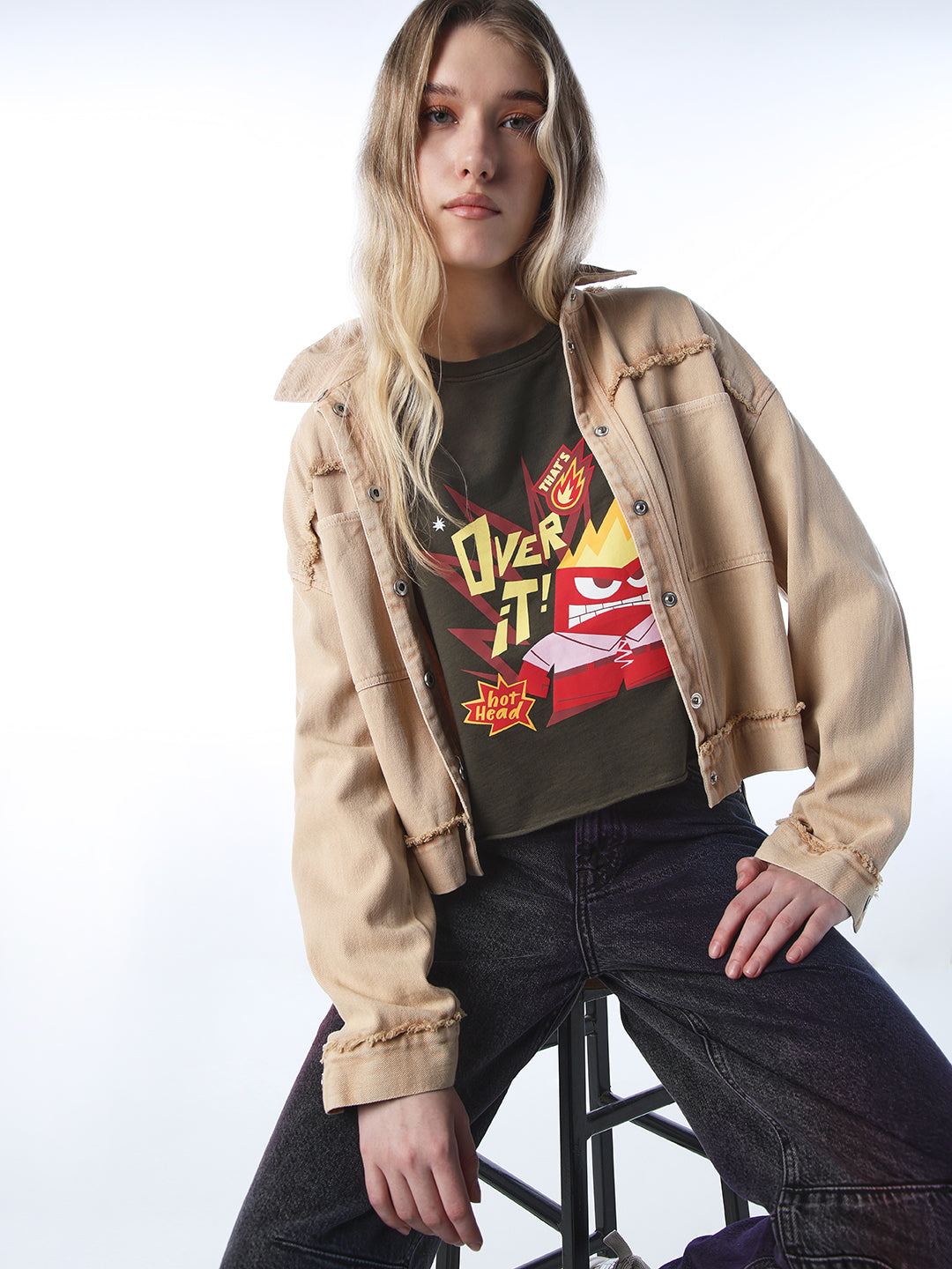 Printed Cropped T-shirt