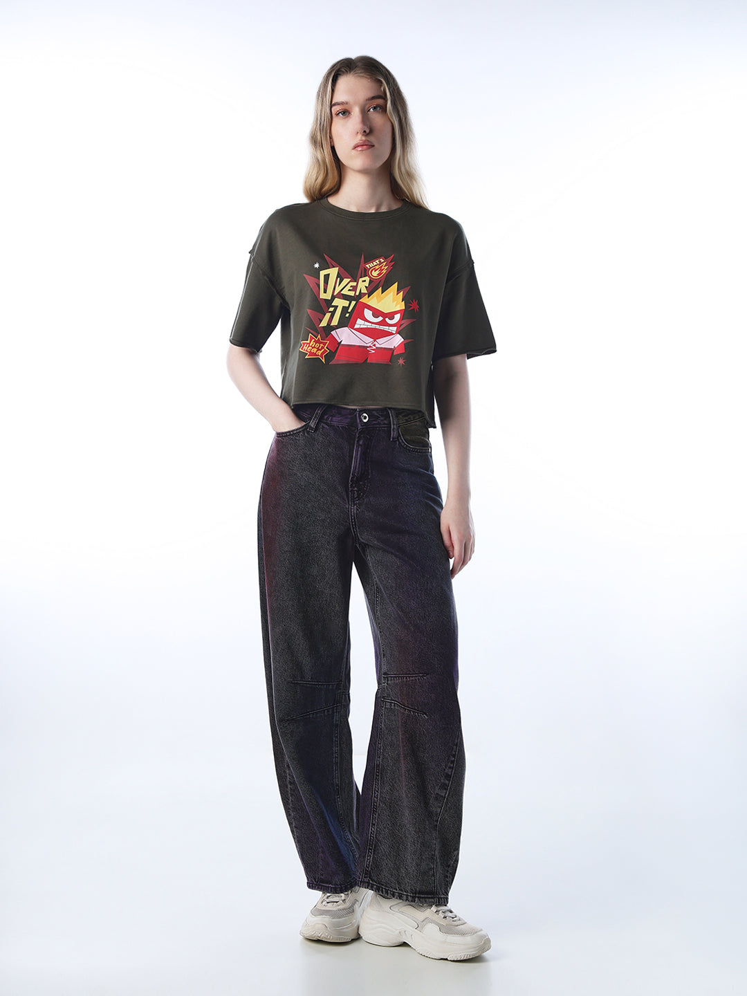 Printed Cropped T-shirt