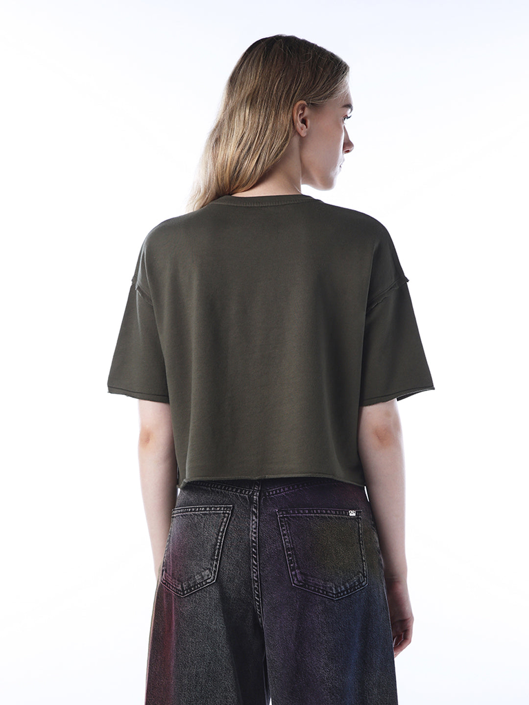 Printed Cropped T-shirt