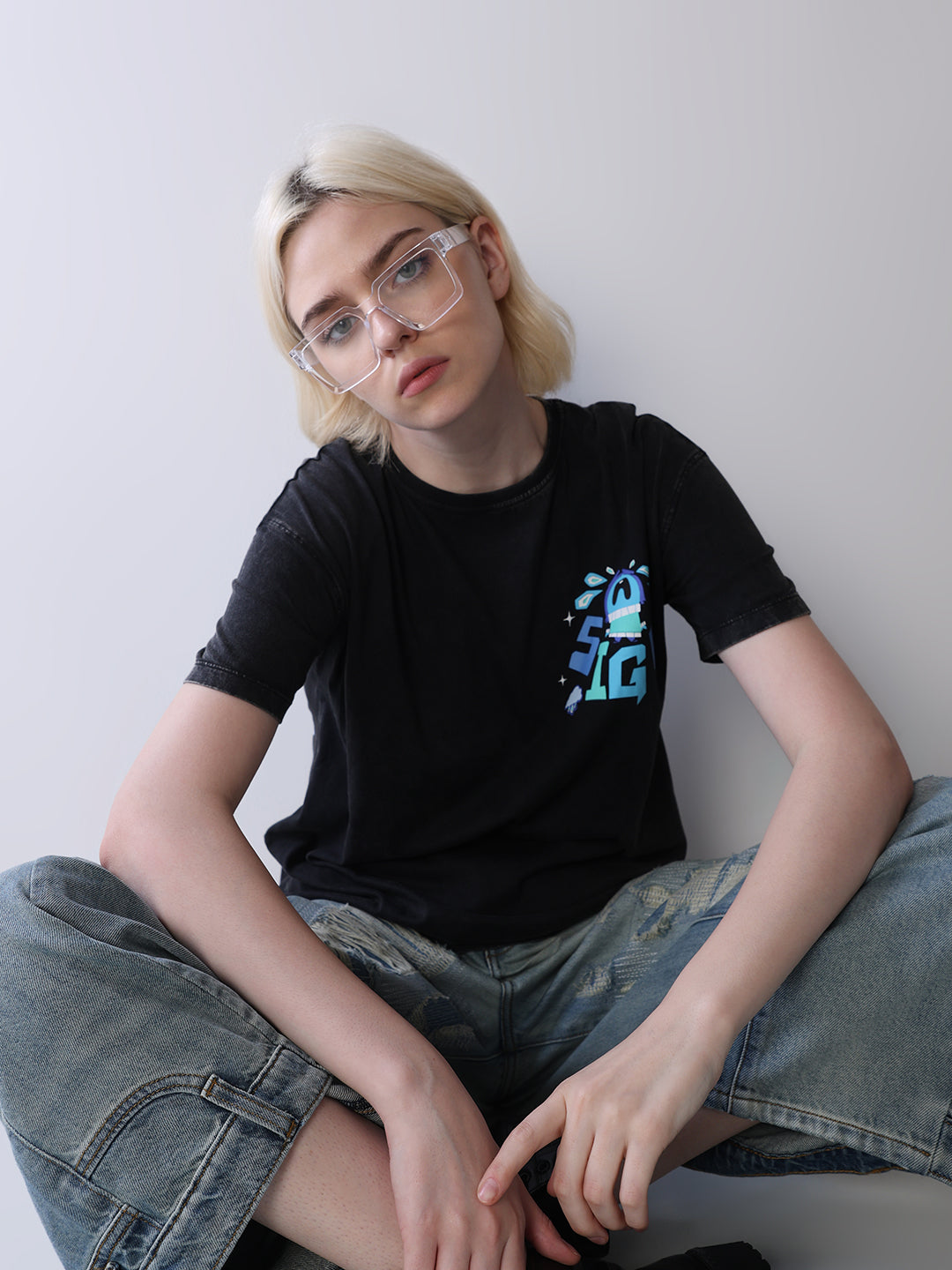 Black Cotton T-shirt