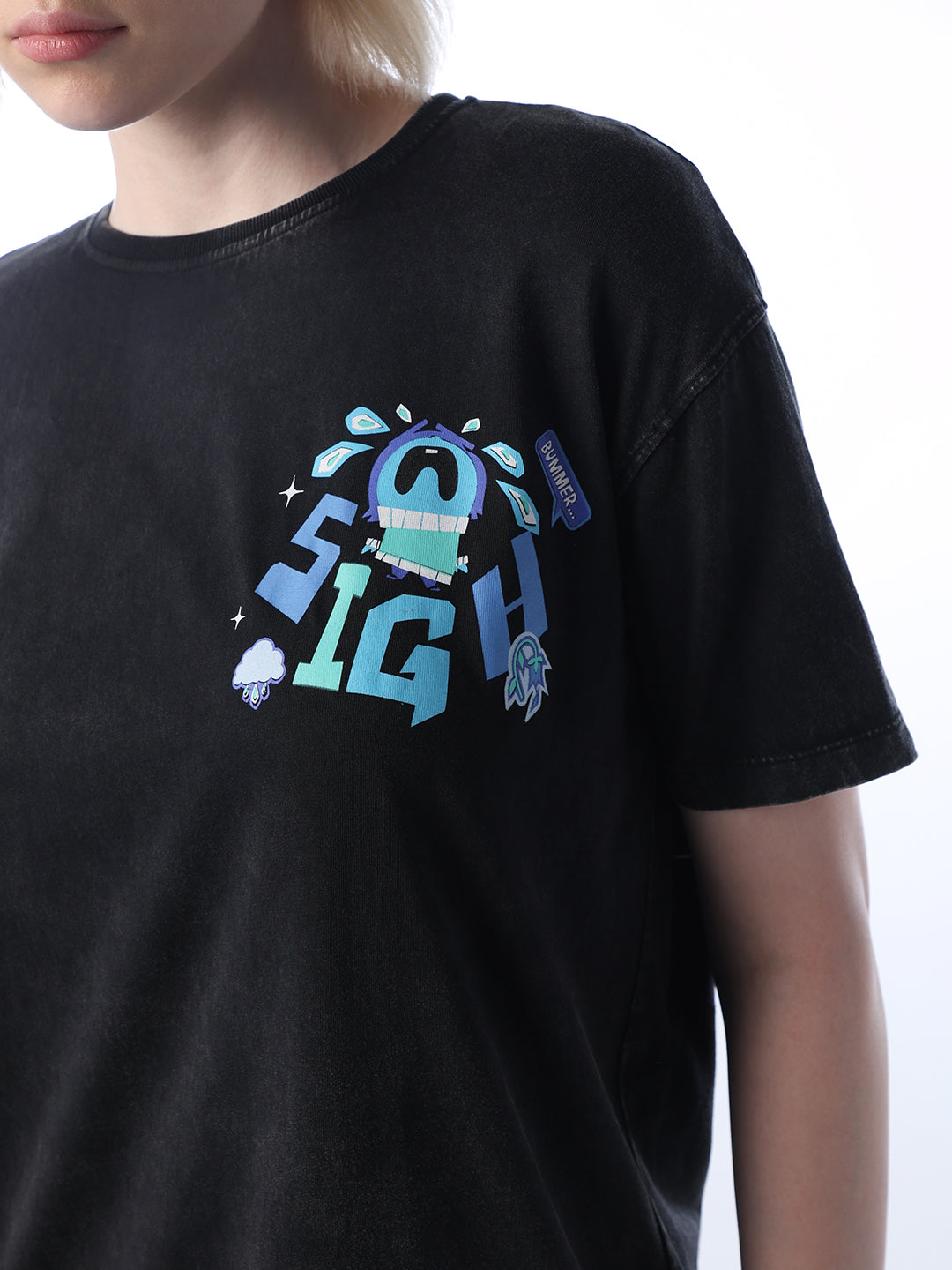 Black Cotton T-shirt