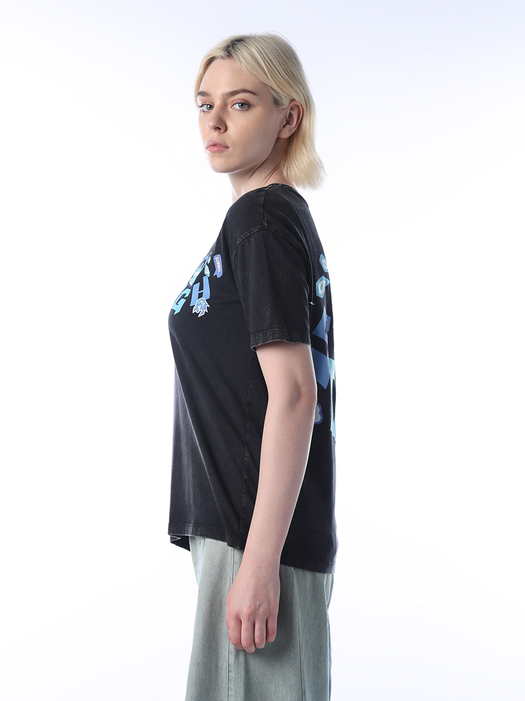 Black Cotton T-shirt