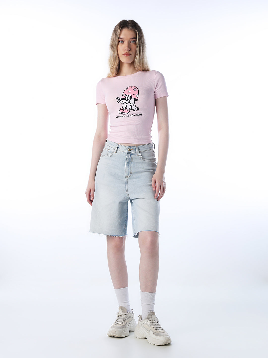 Printed Fitted T-shirt